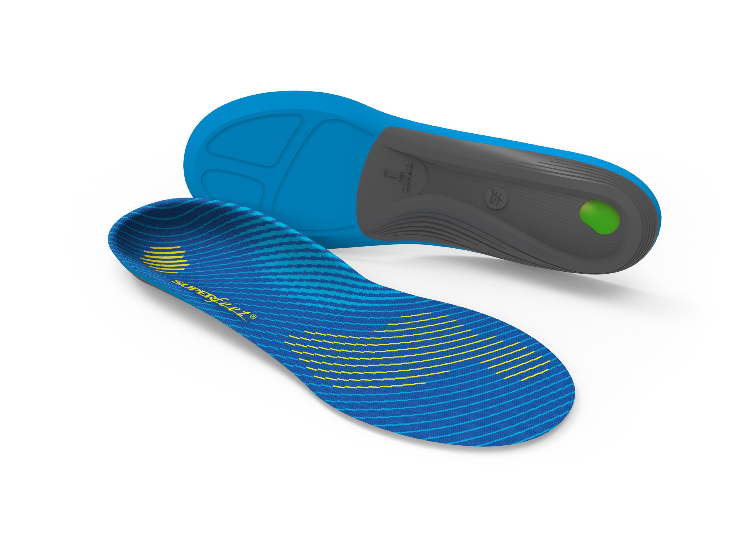 Pair of Superfeet All-Purpose Support Medium Arch insoles